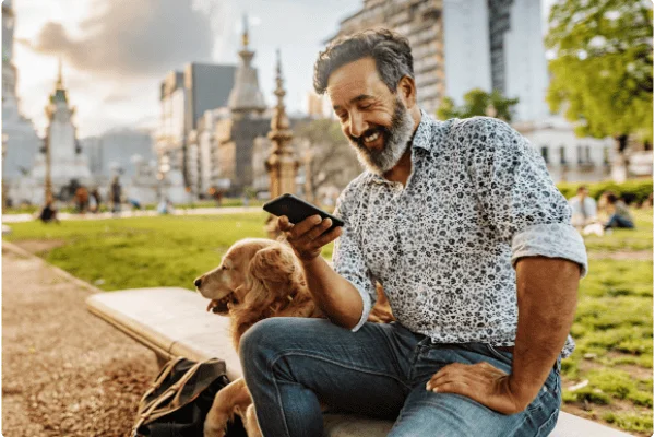 man-holds-phone